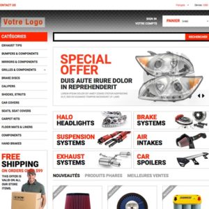 e-commerce clé en main moto dropshipping