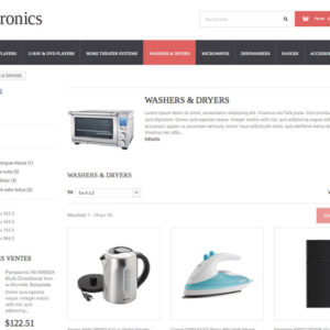 page catégore site e-commerce electromenager en dropshipping