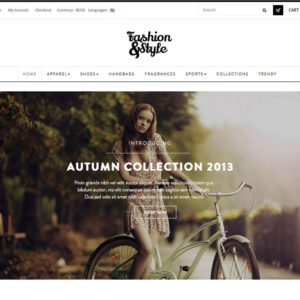 homepage site e-commerce en dropshipping pour vetement pret à porter