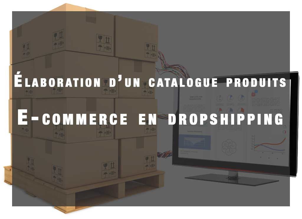 elaboration d'un catalogue produit e-commerce dropshipping