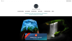 Capture d'écran montrant la charte graphique du site mysecretwoods