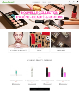 Site dropshipping cosmétique, parfum, visage, corps