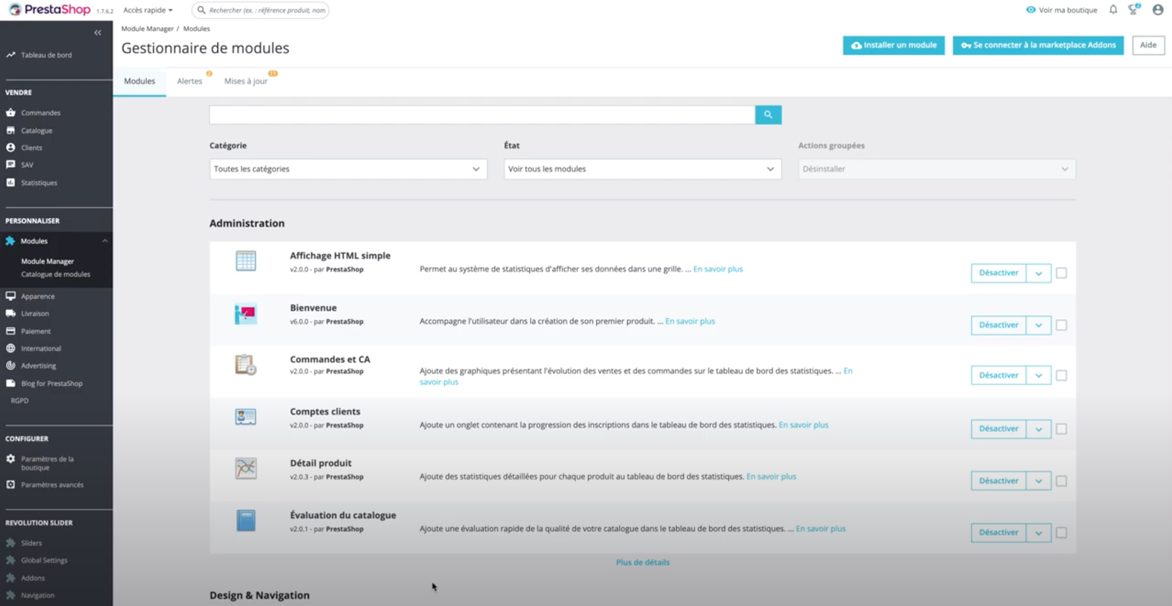 Formation Prestashop dropshipping Webdrop = Personnalisation + modules